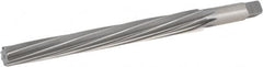 Hertel - #10 Pin, 0.7216" Diam, 0.5799" Small End, 5/8" Diam Straight Shank, 6-13/16" Flute, Taper Pin Reamer - Industrial Tool & Supply