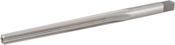 Hertel - #3 Pin, 0.2294" Diam, 0.1813" Small End, 15/64" Diam Straight Shank, 2-5/16" Flute, Taper Pin Reamer - Industrial Tool & Supply