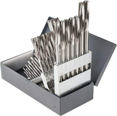 Hertel - 1/16" to 1/2", Chucking Reamer Set - Spiral Flute, Right Hand Cut, 29 Pieces - Industrial Tool & Supply