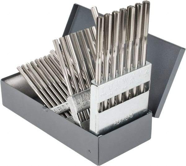 Hertel - A to Z, Chucking Reamer Set - Straight Flute, Right Hand Cut, 26 Pieces - Industrial Tool & Supply