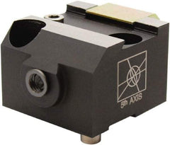 5th Axis - 2,400 Lb Holding Force Single Vise Wedge Clamp - 28 to 32 HRC, 1" Minimum Jaw Spread, 7 Lb/Ft Torque, 1/4-28 x 2 Screw Thread - Industrial Tool & Supply