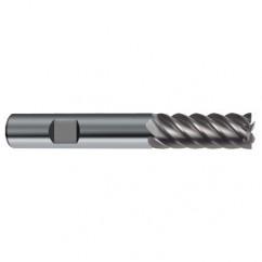 14mm Dia. - 83mm OAL - 45° Helix Bright Carbide End Mill - 6 FL - Industrial Tool & Supply