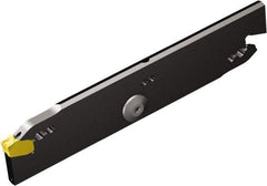 Sandvik Coromant - 1.256" Blade Height, 0.1053" Blade Width, 150mm OAL, Neutral Cut, Double End Indexable Cut-Off Blade - Corocut QD Series - Industrial Tool & Supply