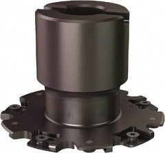 Seco - Shell Mount Connection, 0.8071" Cutting Width, 0.807" Depth of Cut, 3" Cutter Diam, 3/4" Hole Diam, 10 Tooth Indexable Slotting Cutter - R335.19 Toolholder, 335.19-1103 Insert - Industrial Tool & Supply