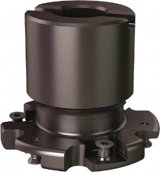 Seco - Shell Mount Connection, 0.5551" Cutting Width, 0.555" Depth of Cut, 2-1/2" Cutter Diam, 3/4" Hole Diam, 6 Tooth Indexable Slotting Cutter - R335.19 Toolholder, 335.19-1205 Insert - Industrial Tool & Supply