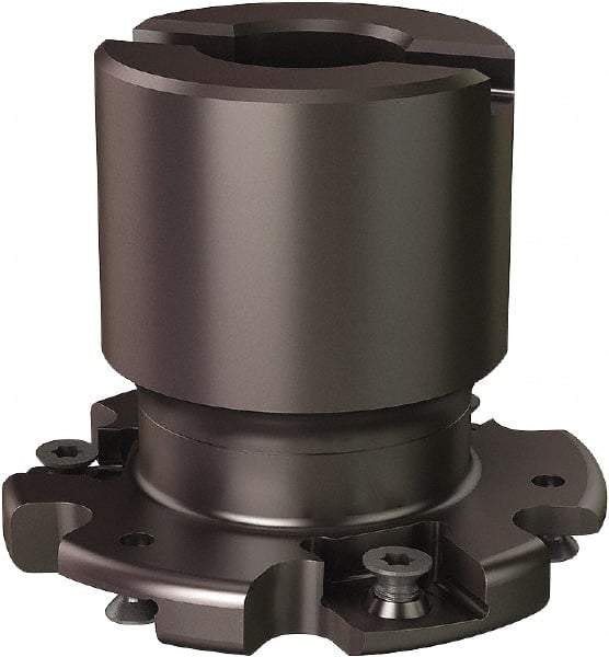 Seco - Shell Mount Connection, 0.5551" Cutting Width, 0.555" Depth of Cut, 2-1/2" Cutter Diam, 3/4" Hole Diam, 6 Tooth Indexable Slotting Cutter - R335.19 Toolholder, 335.19-12045 Insert - Industrial Tool & Supply