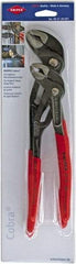 Knipex - 2 Piece Tongue & Groove Plier Set - Comes in Plastic Sleeve - Industrial Tool & Supply