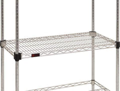 Eagle MHC - 36" Wide, 1-1/8 High, Open Shelving Accessory/Component - Steel Chrome Plated, Chrome Finish, 24" Deep, Use with Eagle MHC Shelving - Industrial Tool & Supply