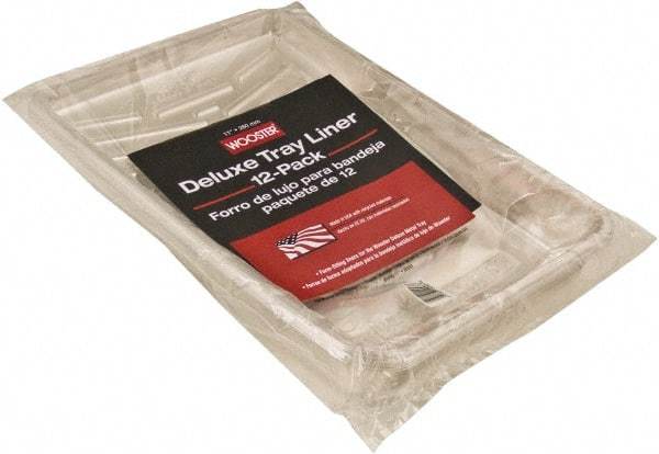 Wooster Brush - 9" Roller Compatible Paint Tray Liner - 1 Qt Capacity, 11" Wide, Recycled Plastic - Industrial Tool & Supply