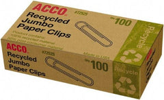ACCO - 4-1/2" Wide Paper Fastener - Silver - Industrial Tool & Supply