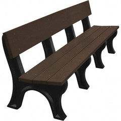 Vestil - 8' Long x 26-1/4" Wide, Recycled Plastic Bench Seat - Industrial Tool & Supply