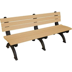 Vestil - 6' Long x 29" Wide, Recycled Plastic Bench Seat - Industrial Tool & Supply