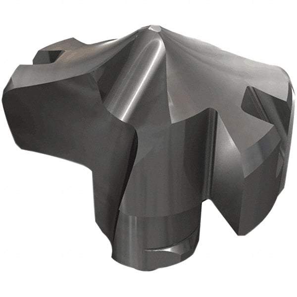 Iscar - Series HCP-IQ, 21.4mm Diam Grade IC908 Replaceable Drill Tip - Carbide, TiAlN/TiN Finish, 21 Seat Size - Industrial Tool & Supply