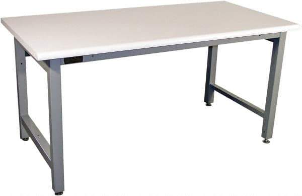 Proline - No Drawers, Work Bench - 5,000 Lb Capacity, Plastic Laminate Top, Light Gray, 36" Wide x 30" High x 60" Long - Industrial Tool & Supply