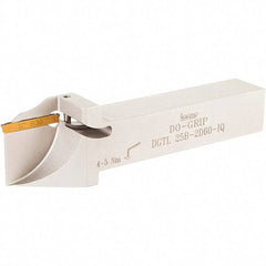 Iscar - External Thread, 5-29/32" OAL, Left Hand Indexable Grooving Cutoff Toolholder - 3/4" Shank Height x 3/4" Shank Width, DGN Insert Style, DGT Toolholder Style, Series Do-Grip - Industrial Tool & Supply