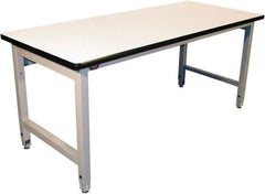 Proline - No Drawers, Work Bench - 5,000 Lb Capacity, Static Dissipative Top, Light Gray, 36" Wide x 30" High x 72" Long - Industrial Tool & Supply