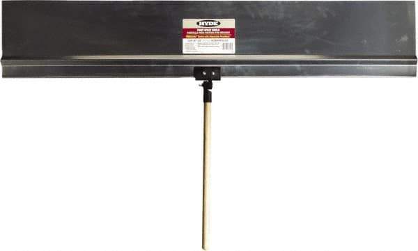 Hyde Tools - 48" Wide Flexible Blade Aluminum Painters Assistant - Stiff, Wood Handle - Industrial Tool & Supply