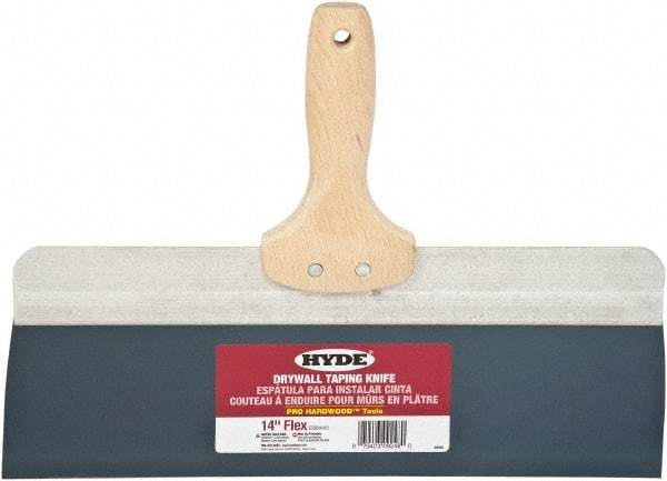 Hyde Tools - 14" Wide Flexible Blade Steel Joint Knife - Flexible, Hardwood Handle - Industrial Tool & Supply