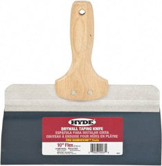 Hyde Tools - 10" Wide Flexible Blade Steel Joint Knife - Flexible, Hardwood Handle - Industrial Tool & Supply