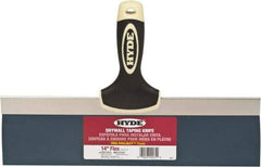 Hyde Tools - 14" Wide Flexible Blade Stainless Steel Joint Knife - Flexible, Plastic Overmold Handle - Industrial Tool & Supply