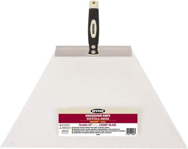 Hyde Tools - 24" Wide Flexible Blade Aluminum Joint Knife - Flexible - Industrial Tool & Supply