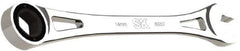 SK - 14mm 6 Point Combination Wrench - 9.44" OAL, Steel, Full Polish Finish - Industrial Tool & Supply