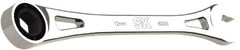 SK - 12mm 6 Point Combination Wrench - 8.56" OAL, Steel, Full Polish Finish - Industrial Tool & Supply
