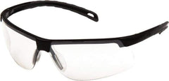 PYRAMEX - Photochromic Lenses, Framed Safety Glasses - Scratch Resistant, Black Polycarbonate Frame, Size Universal, Wrap Around - Industrial Tool & Supply