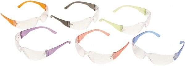 PYRAMEX - Clear Lenses, Frameless Safety Glasses - Scratch Resistant, Clear Polycarbonate Frame, Size Mini, Wrap Around - Industrial Tool & Supply