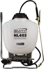 Smith Performance Sprayers - 4 Gal Chemical Safe Garden Backpack Sprayer - Use with Cleaners/Degreasers, Polyethylene Tank, Wide Mouth, Reinforced Hose - Industrial Tool & Supply