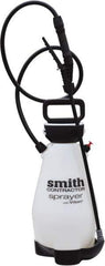 Smith Performance Sprayers - 2 Gal Chemical Safe Garden Hand Sprayer - Use with Cleaners/Degreasers, Polyethylene Tank, Funnel Mouth, Reinforced Hose - Industrial Tool & Supply