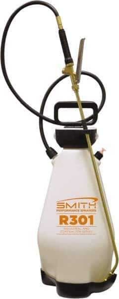 Smith Performance Sprayers - 3 Gal Chemical Safe Garden Hand Sprayer - Polyethylene Tank, Funnel Mouth, Reinforced Hose - Industrial Tool & Supply