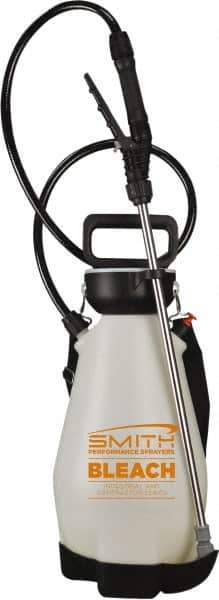 Smith Performance Sprayers - 2 Gal Chemical Safe Garden Hand Sprayer - Use with Cleaners, Polyethylene Tank, Funnel Mouth, Reinforced Hose - Industrial Tool & Supply