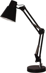 Electrix - 22 Inch, Articulated, Base, LED, Black, Desk Light - 5 Watt, 100 to 120 Volt, Nonmagnifying - Industrial Tool & Supply