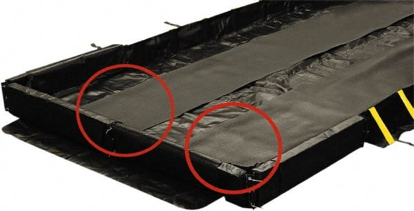Enpac - Collapsible/Portable Spill Containment Accessories Type: Berm Track Mat Spill Containment Compatibility: Black Diamond Berms - Industrial Tool & Supply