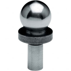 TE-CO - 1/2" Ball Diam, 1/4" Shank Diam, Alloy Steel Inspection Tooling Ball - Industrial Tool & Supply