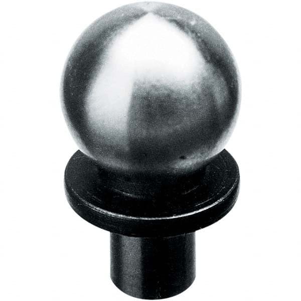 TE-CO - 1/2" Ball Diam, 1/4" Shank Diam, Alloy Steel Inspection Tooling Ball - Industrial Tool & Supply