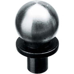 TE-CO - 1/2" Ball Diam, 1/4" Shank Diam, Alloy Steel Inspection Tooling Ball - Industrial Tool & Supply