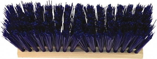 O-Cedar - 24" Rough Surface Synthetic Push Broom - 5-1/4" Bristle Length, Wood Block, Tapered Handle Connection, Handle Sold Separately - Industrial Tool & Supply