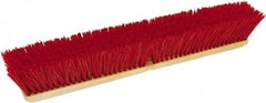 O-Cedar - 18" Heavy Duty Polypropylene Push Broom - 3-1/4" Bristle Length, Foam Block, Threaded Handle Connection, Handle Sold Separately - Industrial Tool & Supply