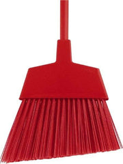O-Cedar - 12" Wide, Red Polypropylene Bristles, 48" Metal Handle, Angled Broom - 48 Inch Handle Length - Industrial Tool & Supply
