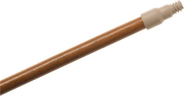 O-Cedar - 60 x 1" Wood Squeegee Handle - Threaded Connection, Tan - Industrial Tool & Supply