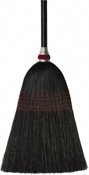 O-Cedar - 53-1/2" OAL Corn Bristle Broom - 42" Long Wood Handle, 11-1/2" Bristle Length, 12" Wide, Water Resistance - Industrial Tool & Supply