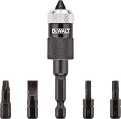 DeWALT - 6 Piece, Screwdriver Bit Set - #2, 1/4" Drive, Slotted, Phillips, Square Point - Industrial Tool & Supply