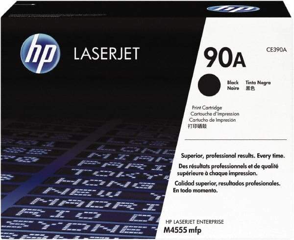Hewlett-Packard - Black Toner Cartridge - Use with HP LaserJet Enterprise 600 Printer M601, 600 Printer M602, 600 Printer M603, M4555 mfp - Industrial Tool & Supply