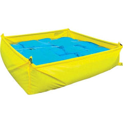 UltraTech - 48" Long x 14" High x 48" Wide Staging Pool - Yellow Polyethylene, For Spill Containment - Industrial Tool & Supply
