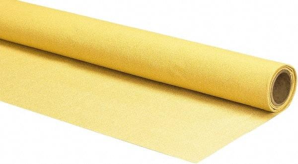 Auburn Mfr - 3-1/3' Wide x 0.055" Thick Fiberglass Welding Cloth Roll - Yellow - Industrial Tool & Supply