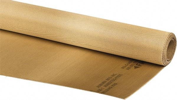 Auburn Mfr - 3' Wide x 0.054" Thick Silica Welding Cloth Roll - Tan - Industrial Tool & Supply