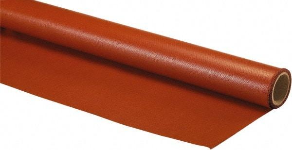 Auburn Mfr - 5' Wide x 0.016" Thick Fiberglass Welding Cloth Roll - Red - Industrial Tool & Supply