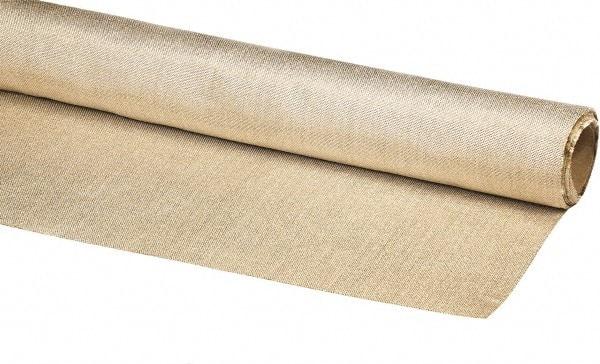 Auburn Mfr - 5' Wide x 0.036" Thick Fiberglass Welding Cloth Roll - Tan - Industrial Tool & Supply
